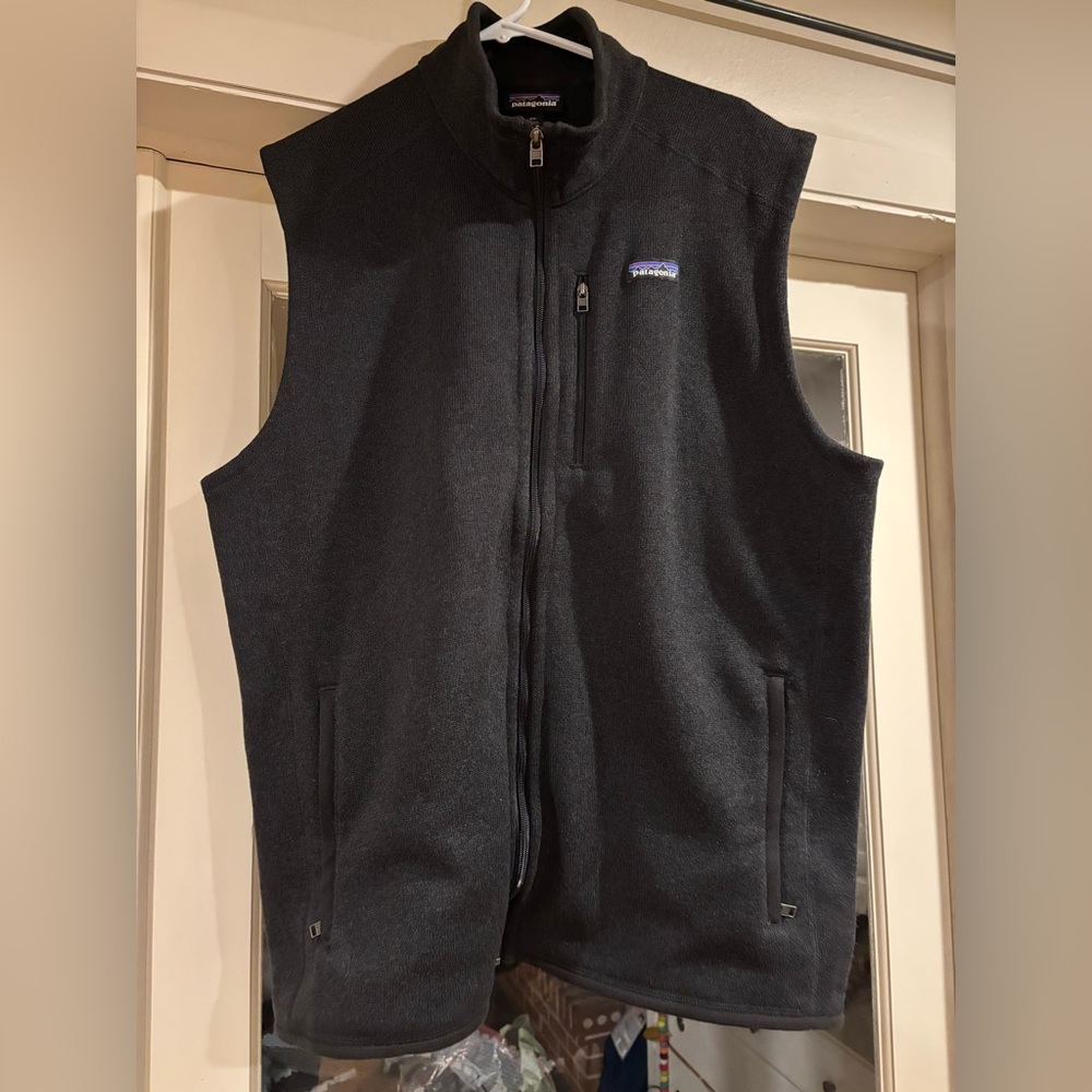 Black Patagonia Zip up Vest Men’s Size XXL